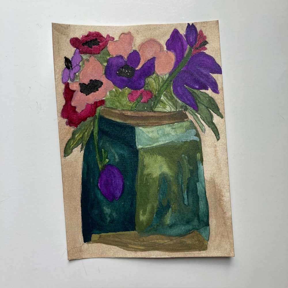 Original Floral Watercolor Painting